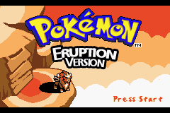 Pokemon Eruption (beta 2.1) Title Screen